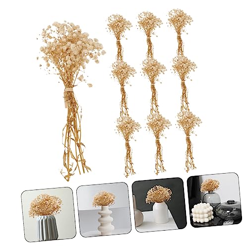 Ramo de flores secas Babysbreath para decoración miniatura 5