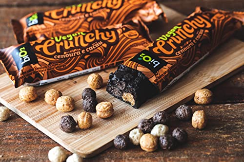 Barra de Cereais Sabor Cenoura e Cacau biO2 Vegan Crunchy 10 X 28G
