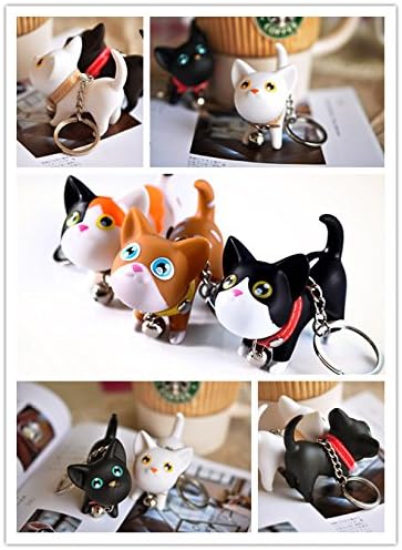Miniatura 5 de Llavero con diseño de gato y gatito para automóvil, adorable bolsa Kawaii, juguete colgante, idea de regalo para niñas, mujeres y hombres