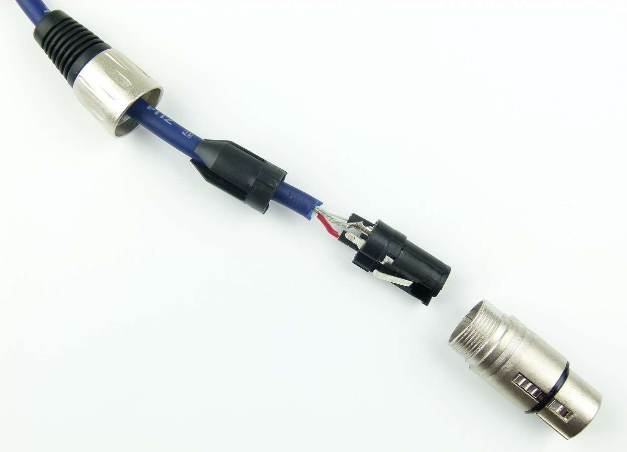 Adam Hall Cables K3MMF Mikrofonkabel XLR female auf XLR male DMX Autio Kabel 3 pol polig (10 m, Blau, 10)