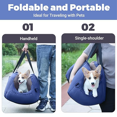 Dog Car Seat – Waterproof Dog Seat for Car, Lookout Dog Booster Seat with Storage Pockets, Safety Pet Leash and Cozy Cotton Fillers, Sturdy Small Dog Bed for Carrier UP to 25 Lbs Dog Car Seat – Waterproof Dog Seat for Car, Lookout Dog Booster Seat with Storage Pockets, Safety Pet Leash and Cozy Cotton Fillers, Sturdy Small Dog Bed for Carrier UP to 25 Lbs