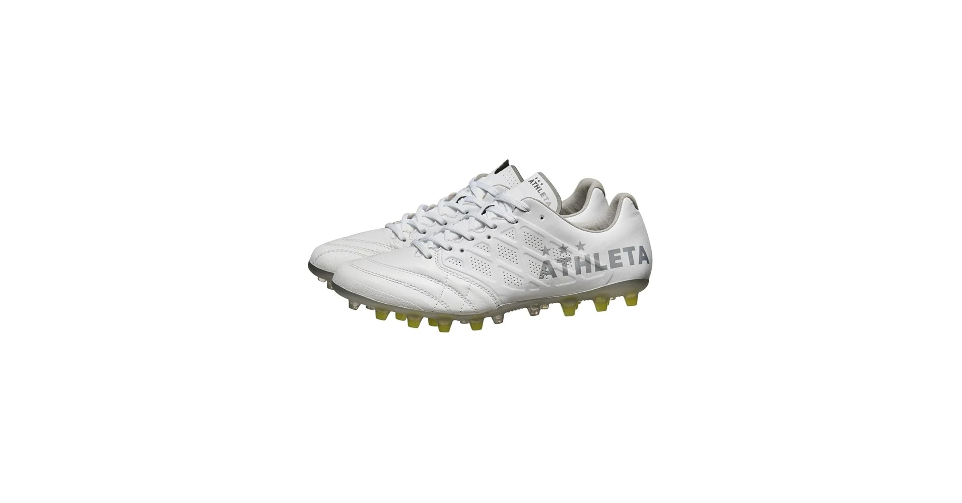 アスレタ MGスパイク 26.5 ホワイト/グリーン アスレタ（ATHLETA）（キッズ）ジュニアサッカースパイク 天然芝