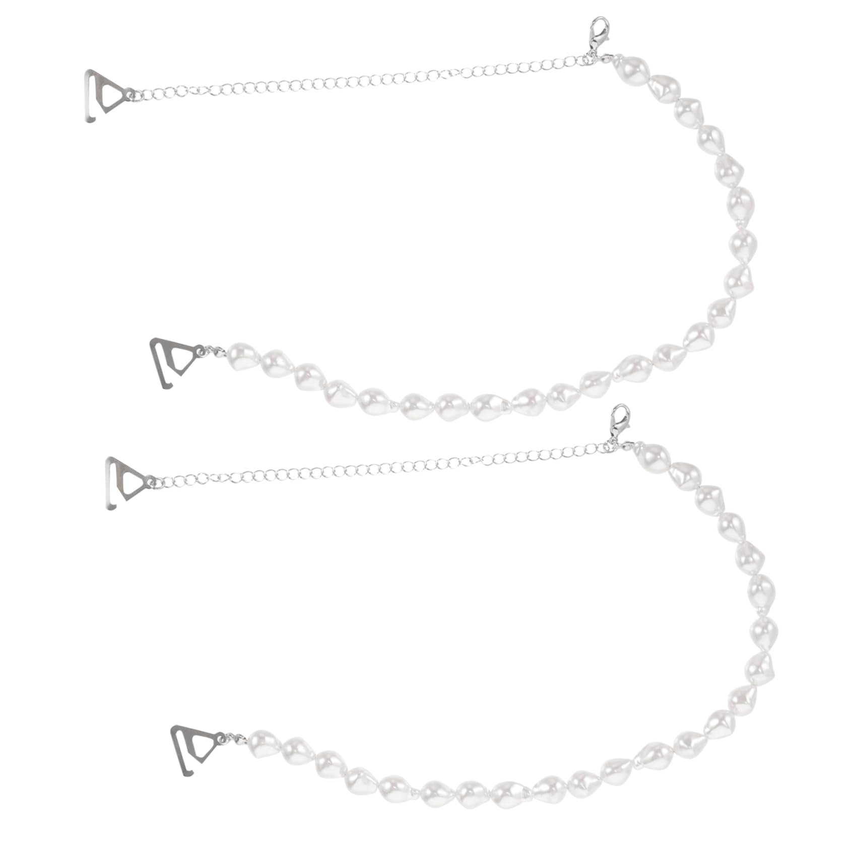 Healeved Schultergurt BH Perlen Funkelnd Für Damen BH-träger Dekorativ BH-träger Aus Metall Frauen-BH-träger BH -träger BH -zubehör BH -gurthalter Weiß Zinklegierung