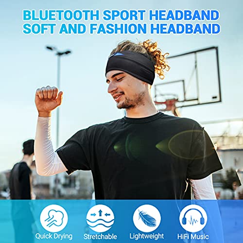 Image of LC-dolida Sleep Headphones Bluetooth Headband, Wireless Sleeping Headphones With Microphone, Handsfree Sport Headband, Gifts for Men