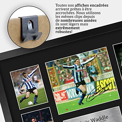 Photo Chris Waddle Sheffield Wednesday A3 édition signée sous cadre noir