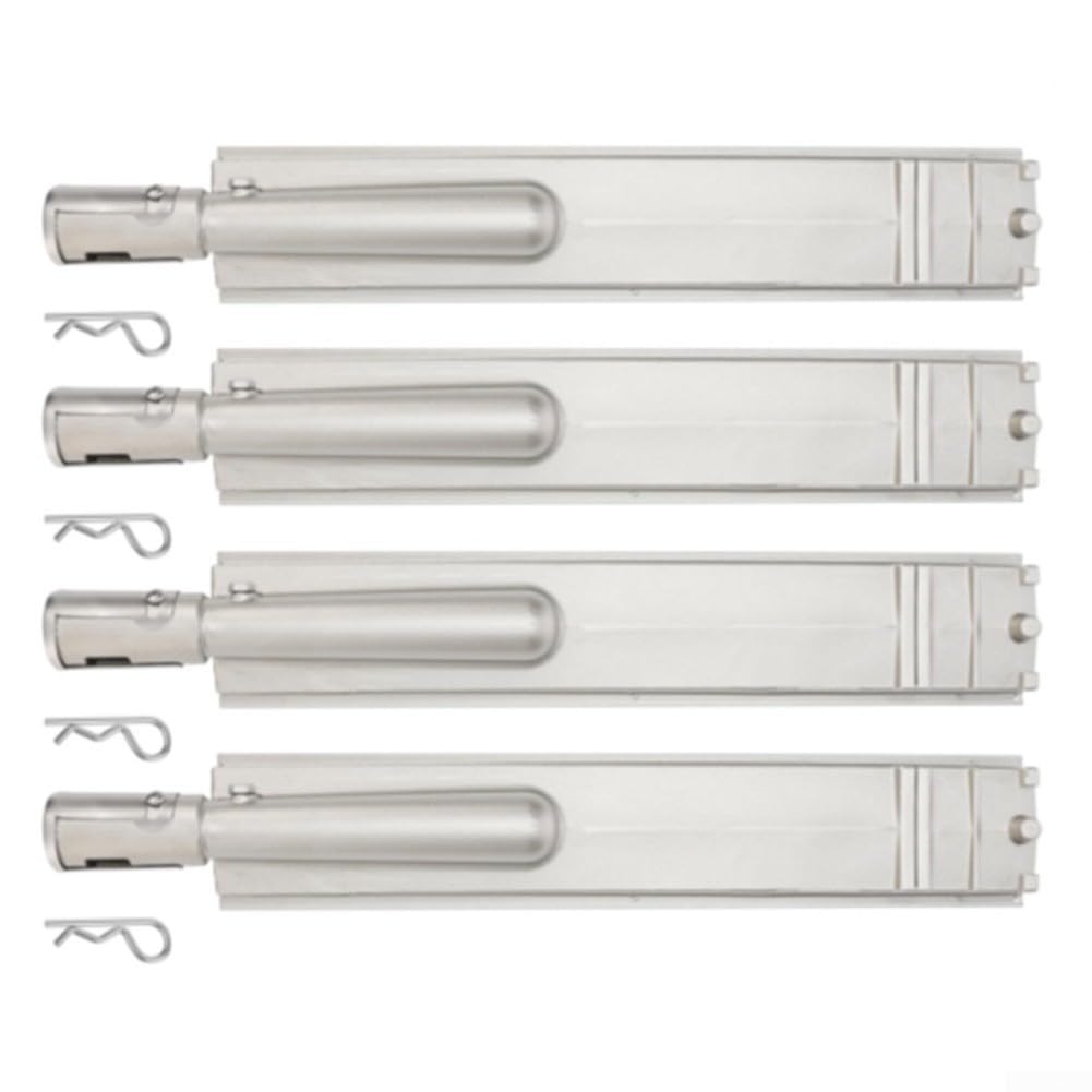 Tubo per barbecue in acciaio inox, 40,6 cm, resistente, 4 pezzi