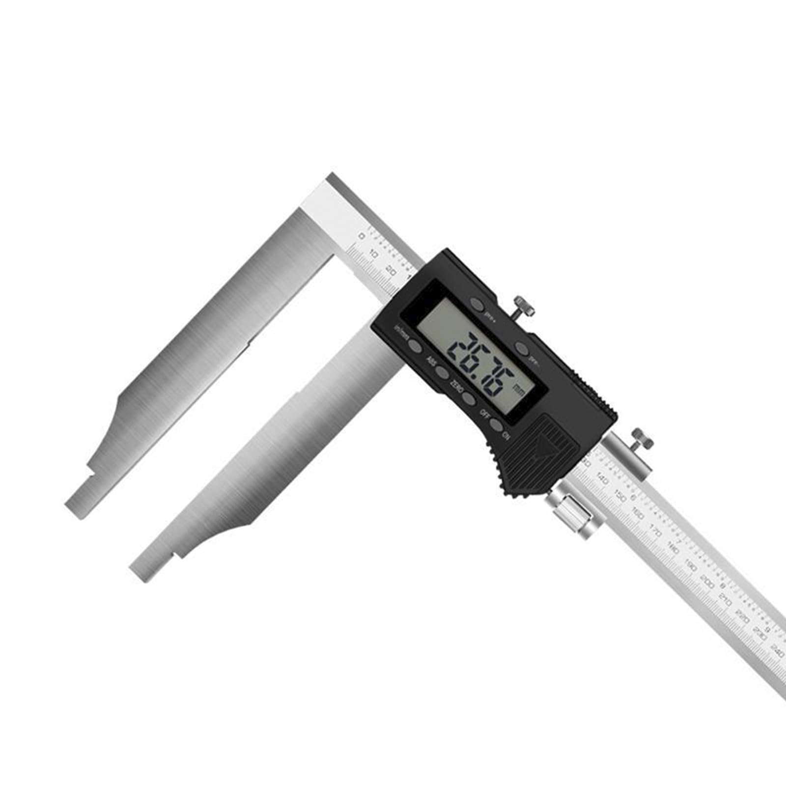 Calibre Digital 600mm/24" con Pantalla LCD,Pie de Rey Digital de Acero Inoxidable,Herramienta de Medición de Calibrador para Mediciones Externas Internas,Conversión de Pulgada/Métrica