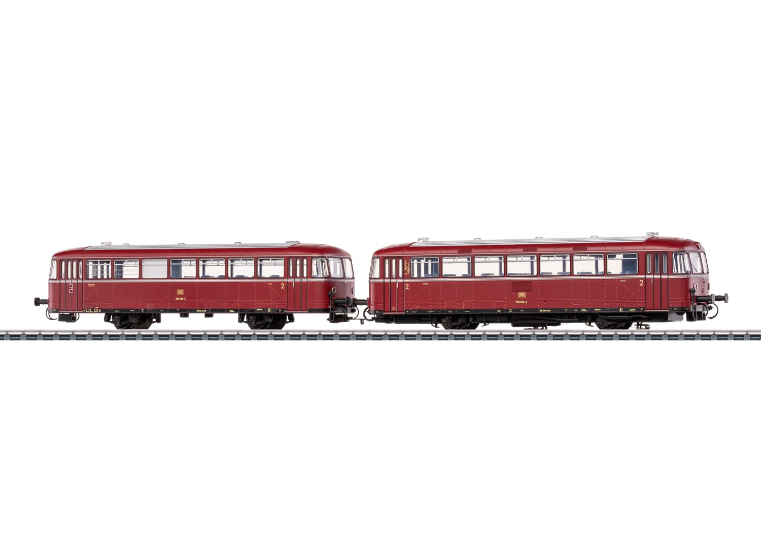 Märklin Schienenbus mit Steuerwagen Baureihe 798 und 998 - Spur H0 - Digital mfx+ - Art.-Nr. 38980 - mit Sound & Licht