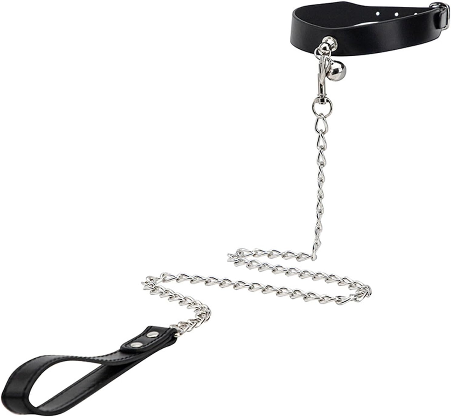 SM Leather Bondage Collar with Leash, Extreme Fetish BDSM Kit for Women, Slave Collar for Couples, Lesbian Role-Play Outfit, Erotic BDSM Gear, Stocking Stuffers Gifts