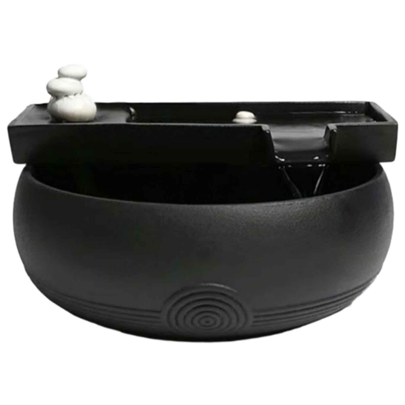 desktop fountain, Tabletop Fountain Indoor Waterfall Meditation Office Relaxing Ambiance for Home and Décor(B~small)