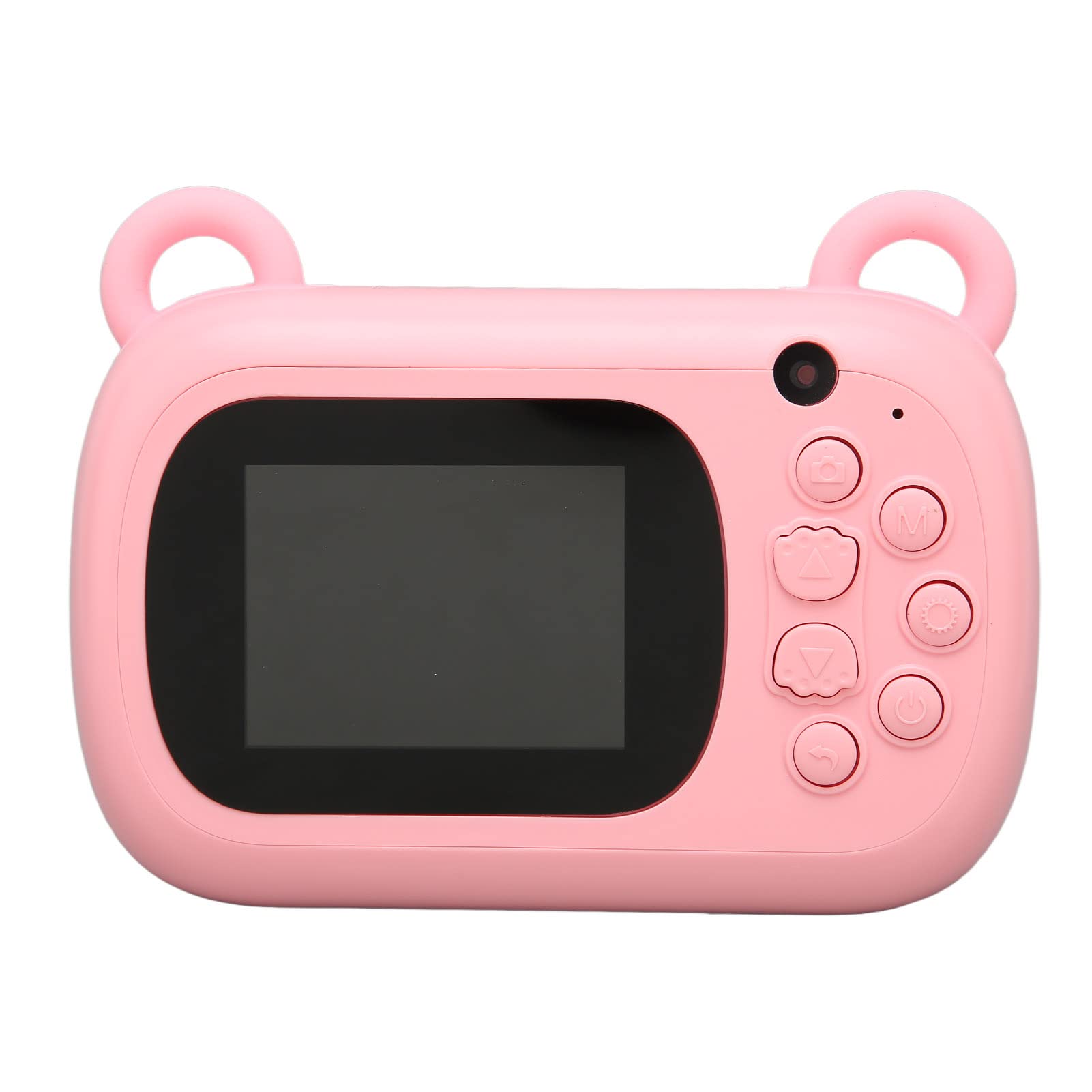 Digitaldruckkamera für Kinder, 2,4-Zoll-Selfie-Kamera, Sofortige Thermische Schwarz-Weiß-Drucke, 3 Papierrollen, Wiederaufladbarer, für Kinder von 3 Bis 10 Jahren