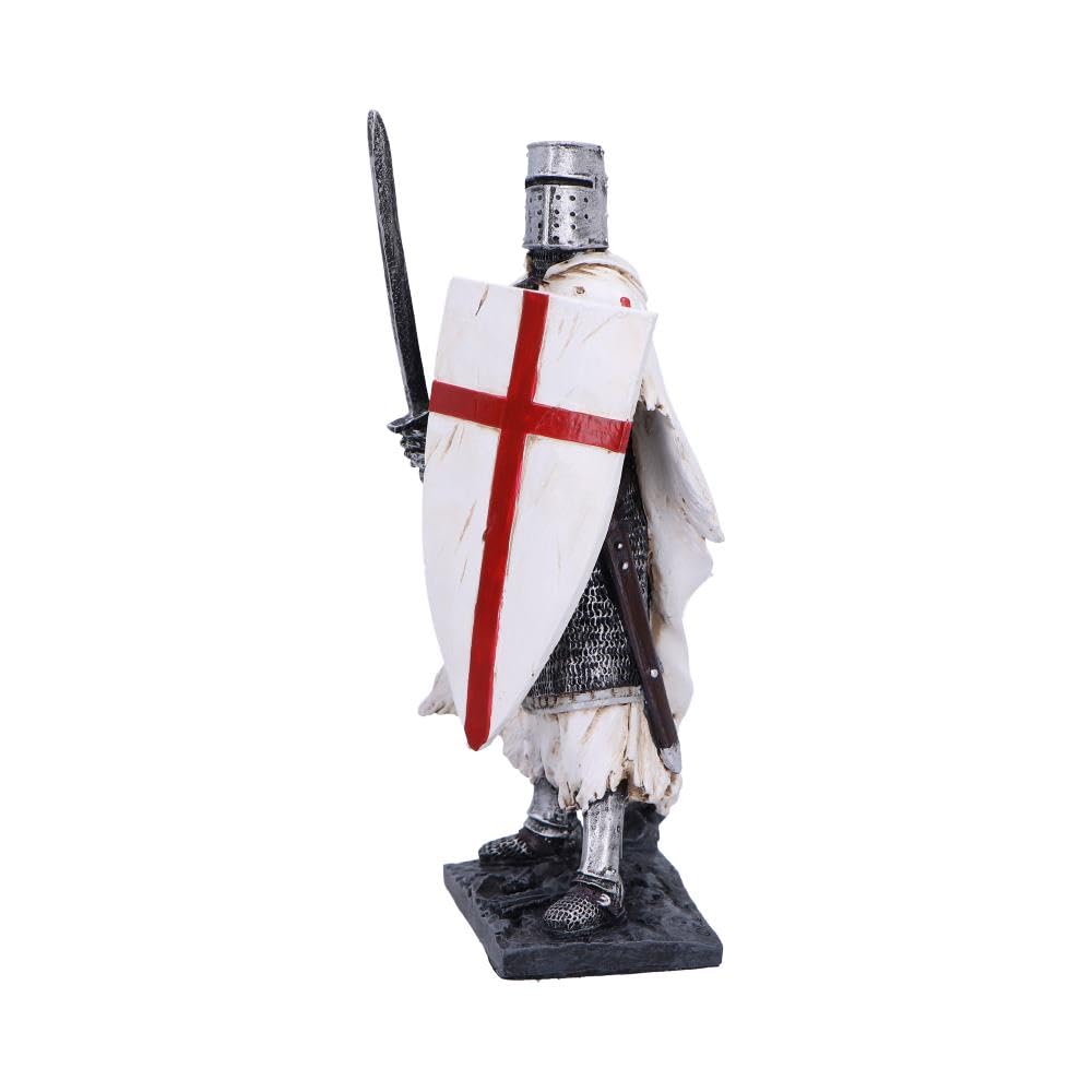 Statuette Chevalier Templier Avec Hache – Résine 25 Cm – Figurine Décor Médiéval