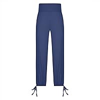 Vista 154 de Pantalones capri para mujer, estilo casual, de verano, elásticos, de cintura alta, pantalones de yoga, ajuste atlético, pantalones deportivos