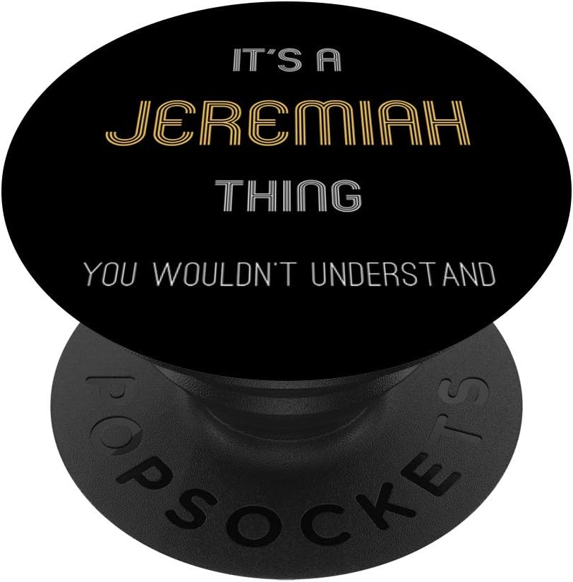 Jeremiah Custom Name Funny Sayings Personalized Gift Black