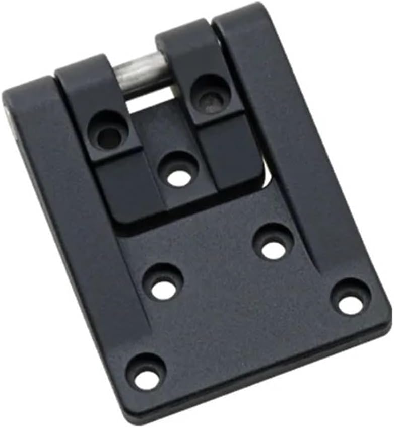 Zinc Alloy Black Outer Hinge T-Shaped Angle Rotation Suitable Industrial Chassis Cabinet Door Equipment 1Pcs