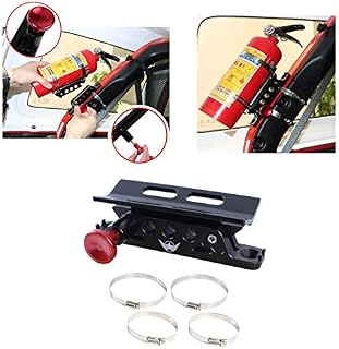 (1 Year Warranty) Universal Vehicle Quick Release Adjustable Fire Extinguisher Holder Mount For