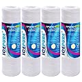 5 Micron 10" x 2.5" String Wound Sediment Water Filter Cartridge for Well filter Universal Replacement for Any 10 inch RO Unit, WP-5, Aqua-Pure AP110, CFS110, Culligan P5, WFPFC4002, WP-5, CW-MF,4PACK