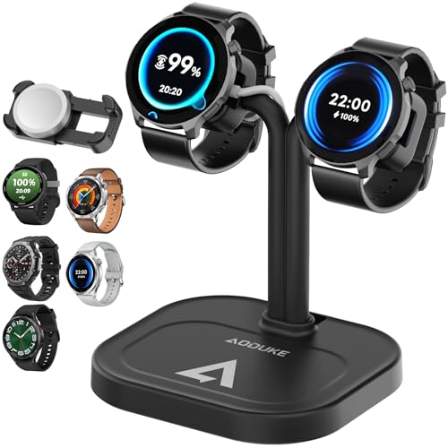 Soporte de carga dual ajustable para organizar el escritorio con reloj GRV
