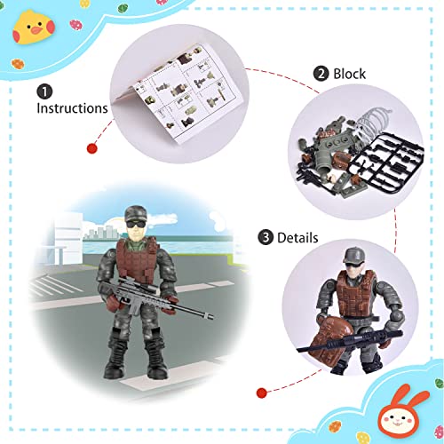 Fun Little Toys 18 Pcs Easter Eggs Prefilled With Army Men And Elite Force Army Ranger Action Figures, Easter Basket Stuffers, Easter Egg Fillers, Goodie Bags Fillers, Classroom Prizes, Pinata Fillers #TOP2