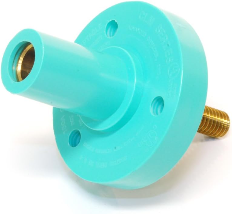 Marinco CLMFRS-EX CLM Cam Type, Mini Panel Mount, 150 Amp, 600 Volt, 3/4 threaded stud, Female - Green (E)