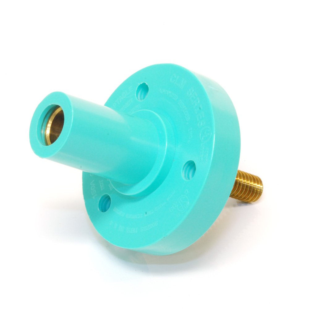 Marinco CLM2F-D Cam Type Series 15 Mini Inline Female Connector – 150 Amp, 600 Volt, Accepts #8-#2 AWG, Blue