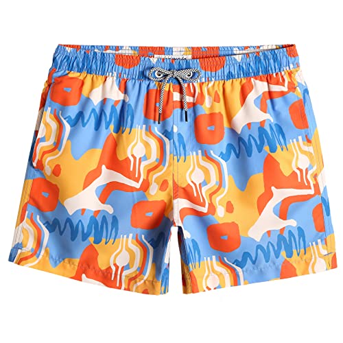 Image of maamgic Mens Swim Trunks 5 Inch with Mesh Liner Breathable for Beach