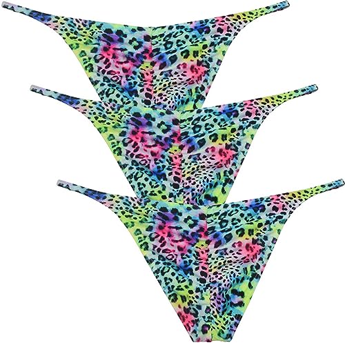 Men's Leopard Hight Cut Bikini Briefs Leopard Underwear Male Bulge Pouch Ruched Hip Underpants Tiny Waist Swimsuit2