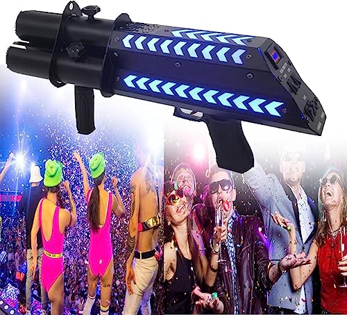 Lanzador electrónico de cañón de confeti, pistola de mano recargable para fiestas de discotecas y celebraciones