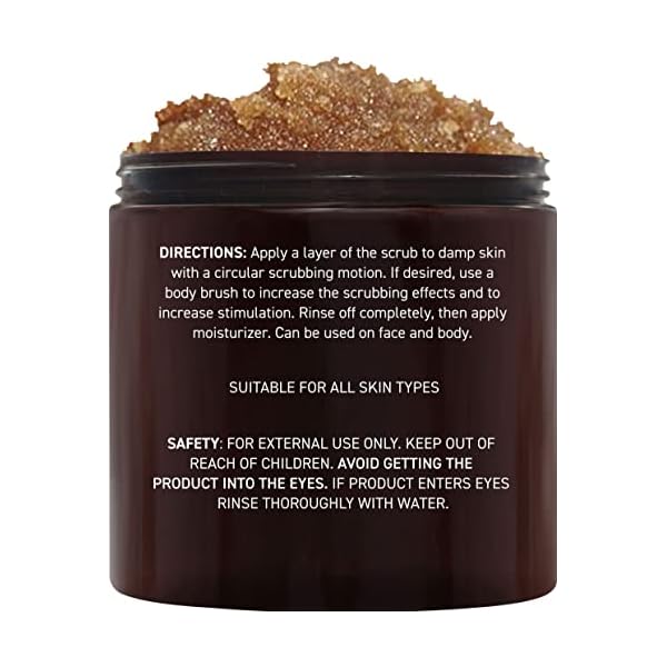 Brooklyn Botany Brown Sugar Body Scrub - Moisturizing and Exfoliating Body, Face, Hand, Foot Scrub - Fights Acne, Fine Lines & Wrinkles, Great Gifts For Women & Men - 10 oz - Image 3