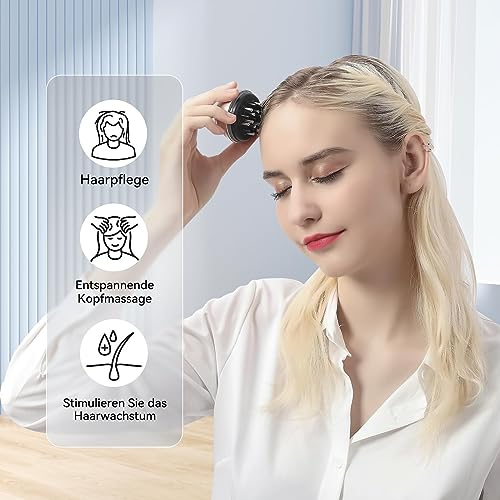 Pazzola Massaggiante 2 in 1 per Cuoio Capelluto e