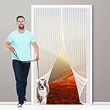 【Adatto agli animali domestici e ai bambini】Il vostro cane o gatto domestico piange e graffia solo per entrare nella porta? Con la nostra zanzariera magnetica, potrete lasciare la porta d'ingresso aperta e il vostro amico peloso non avrà più bisogno di aprirla, perché potrà entrare e uscire a suo piacimento