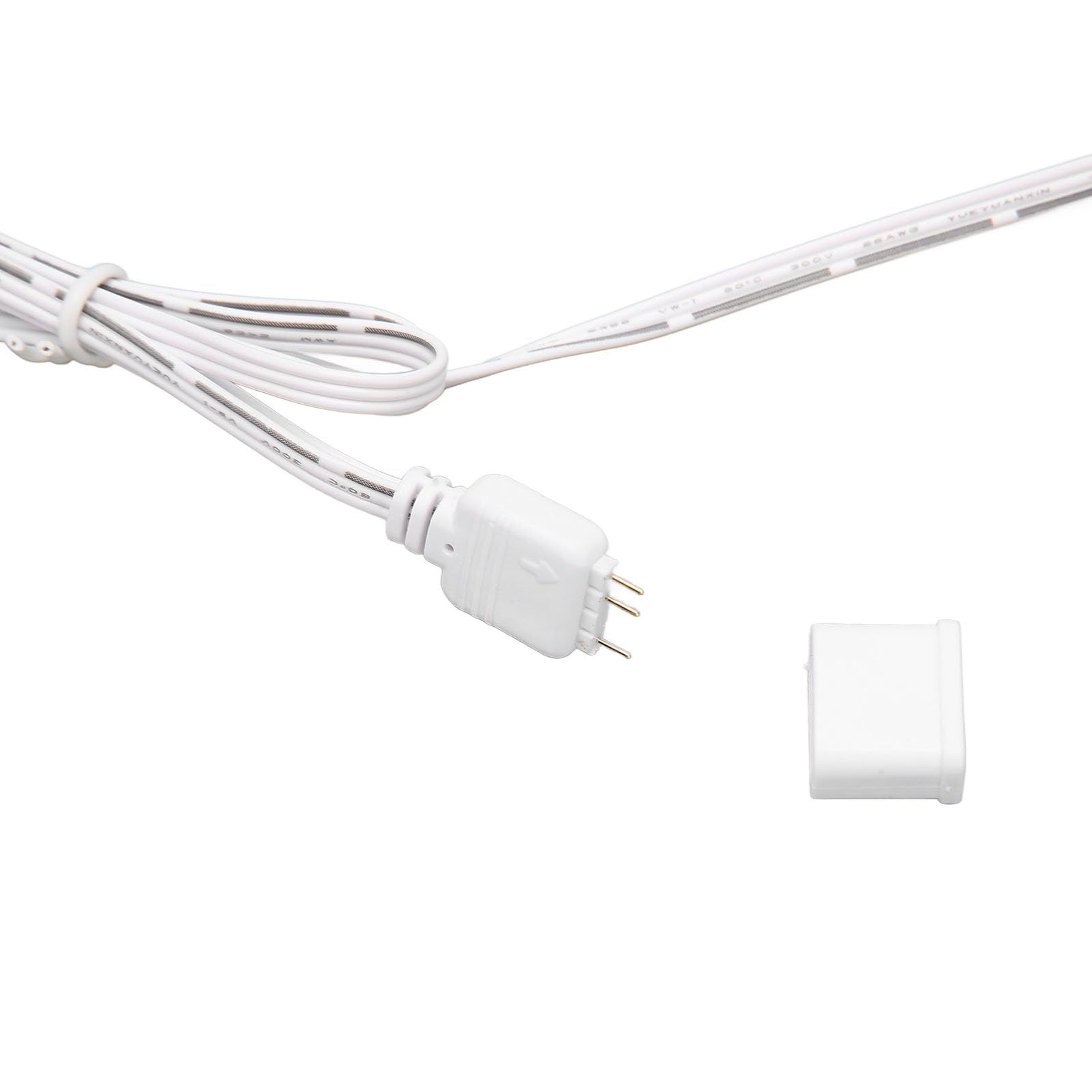 Bewinner Kit Cavo di Prolunga Alimentazione RGB - ATX 24 Pin PSU Sincronizzato 5V a 3 Pin per Scheda Madre ARGB con Tubo in Silicone Morbido Diffuso a LED