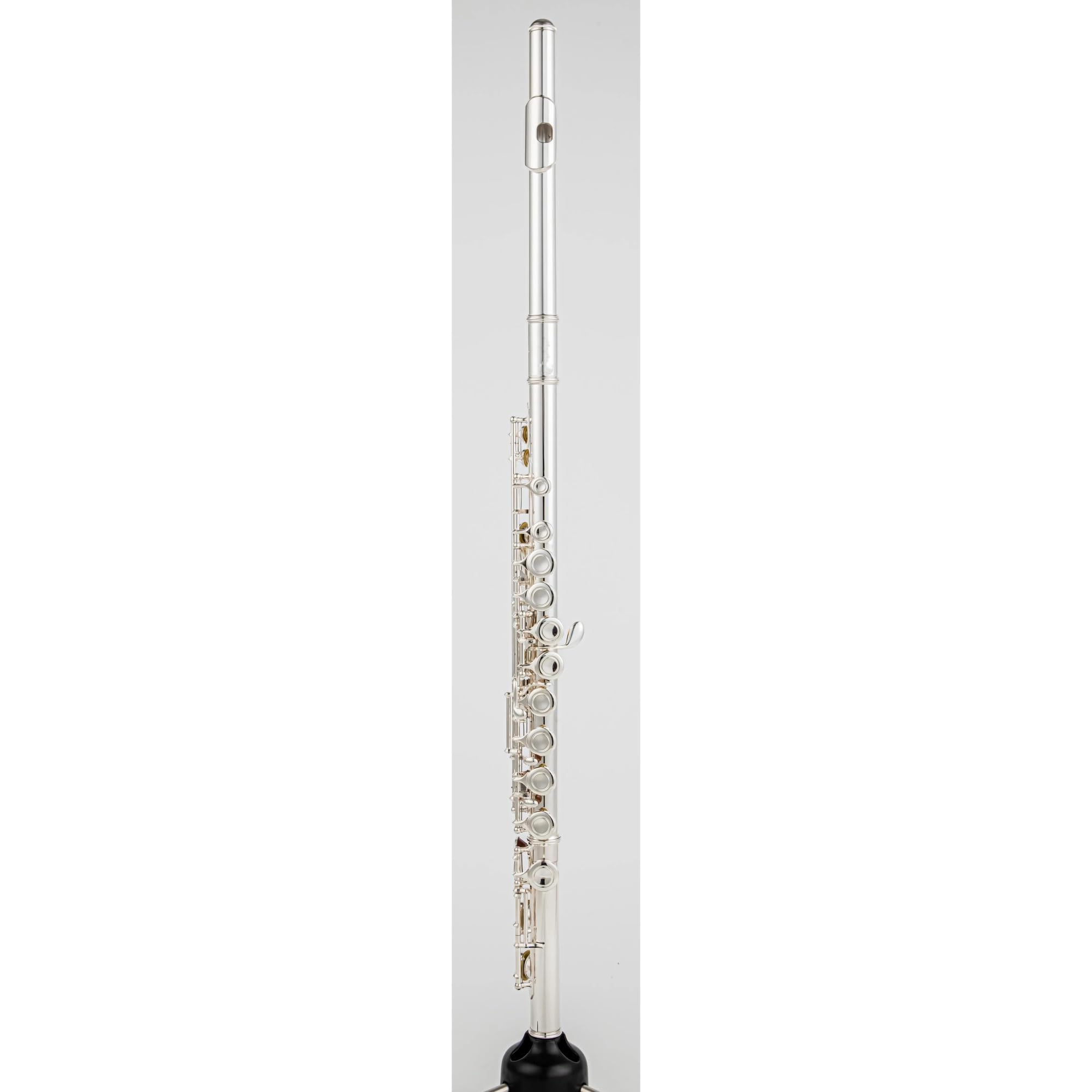 Flauto Traverso Flauto Placcato Argento 16 Chiavi Flauto Foro Aperto E-Mech Strumento Musicale