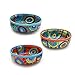 Gall&Zick Schale Set/3 Müslischale Dessertschale Schüssel Geschirr Keramik farbig bunt Dekoration Orange Grün Blau