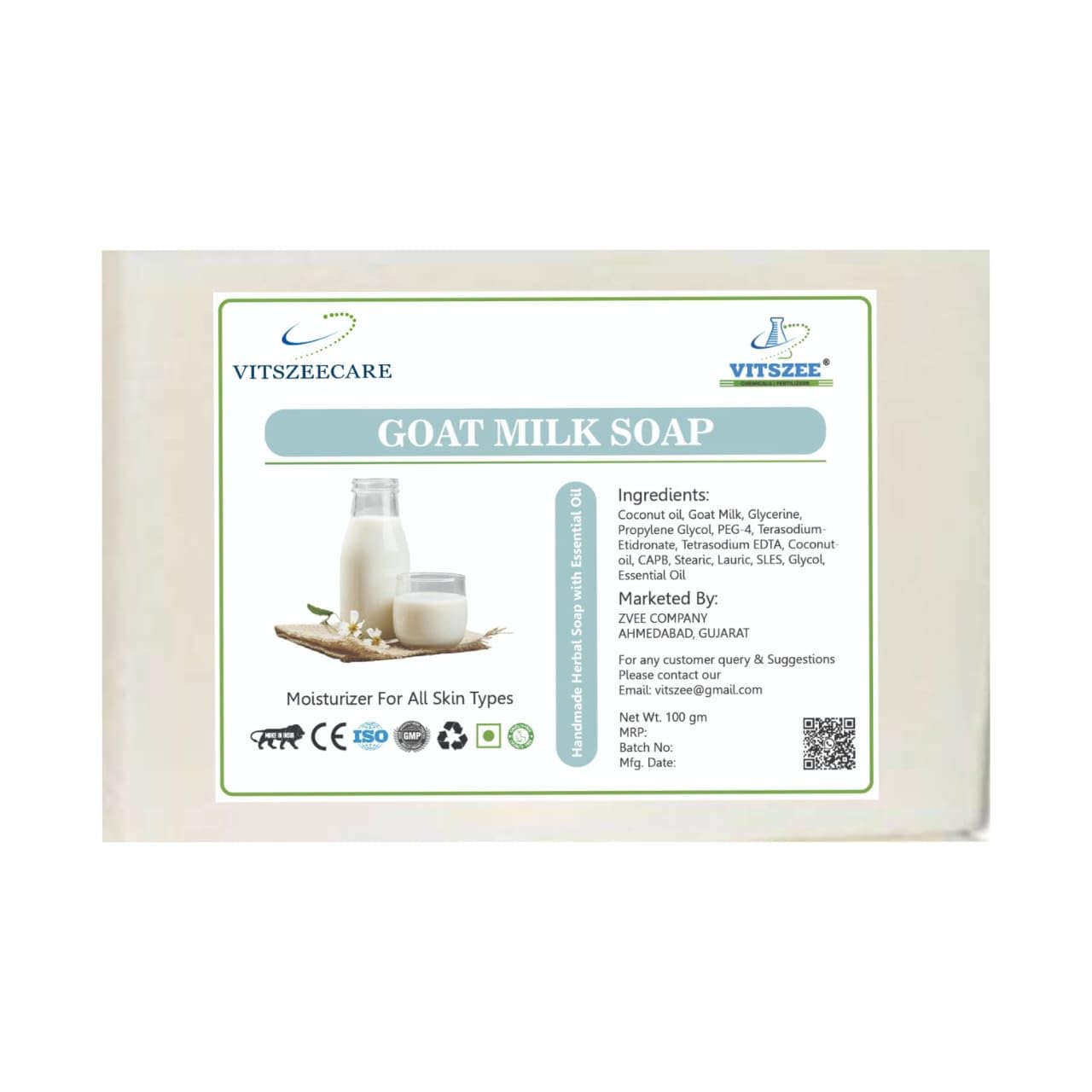 Goat Milk Soap | Milk of Nature, Your Skin's Best Friend, Handmade Natural Glow (pack of 4)