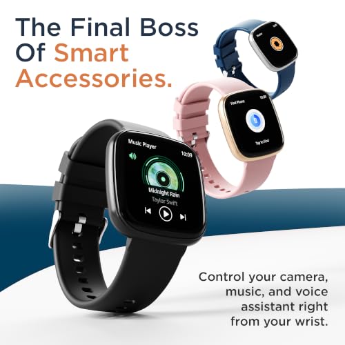 Image of Pebble Cosmos Air 1.73 inch HD Display Smartwatch with Bluetooth Calling & Voice Assistant (Classic Blue)