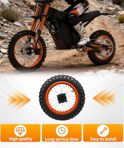 Image of Heavy-Duty Electric Dirt Bike Rear Wheel
