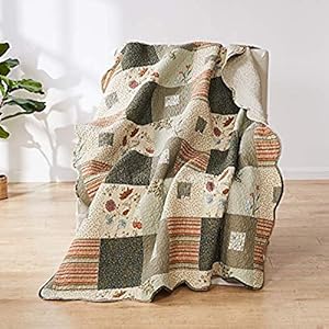 Greenland Home Sedona Throw Blanket Taupe 50 x 60 inch