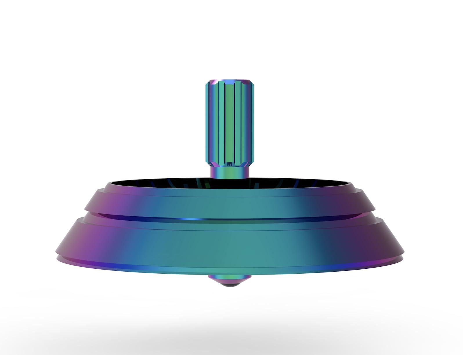 Plexity Labs UFO Tops Los Alamos - Metal Spinning Top - Inspired by The 1951 Los Alamos, NM UFO Incident - Psychedelic Stainless Steel