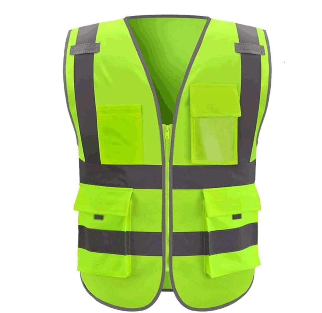 Warnwesten Auto Hohe Sichtbarkeit reflektierende Weste, erwachsene reflektierende Weste for den Bau des Bauverkehrs -Sanitärs Meituan Reitsicherheit Warnweste Sicherheitsweste ( Color : A , Size : XX-