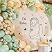 Pregnancy Baby Wall Decal Oh Baby Sign Decals for Backdrop Pregnant Woman Art Line Decal Baby Shower Party Decorations Gender Reveal Arch Balloon Decor Boy Or Girl Stickers Mom Theme Party Decor