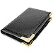 Server Book - Waitress/Waiter Book Organizer with Zipper Pouch, Guest Check Book Holder Money Pocket Restaurant Waitstaff Organizer (Black Glitter)