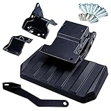 LEVANLIGHT Rear Bed Step Tailgate Bedstep Compatible with 2024 2025 F150 Swing Tailgate Center Door, Folding Truck Step Retractable Bumper Tailgate Step — Not for Drop Tailgate,Replace VRL3Z-17A958-A