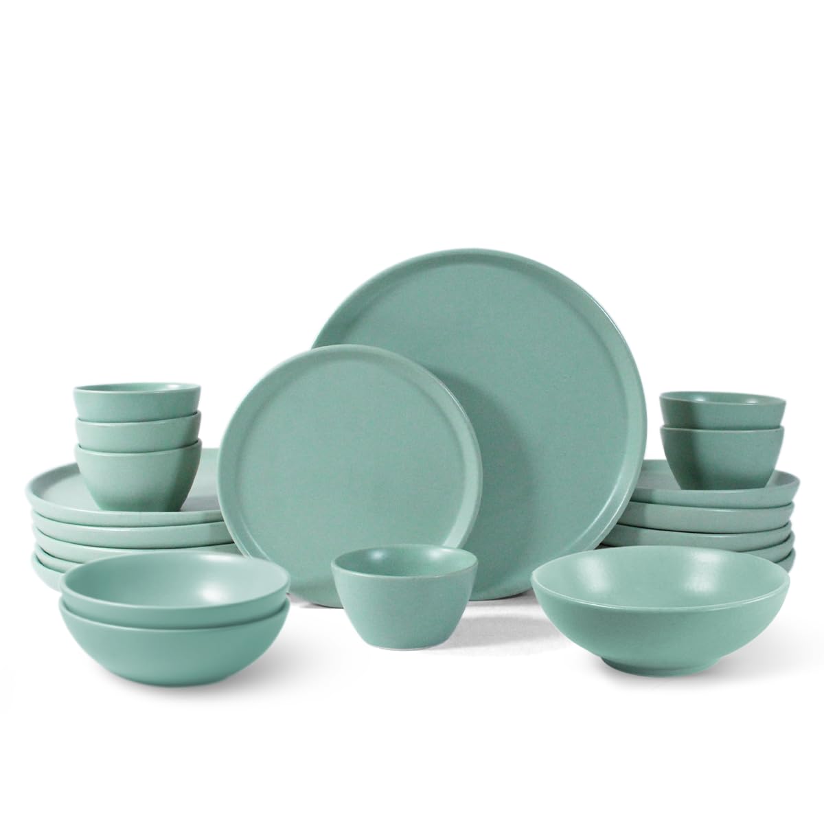 Flamingo Pink Dinner Set for Couples - 6 Piece Ceramic Set -11