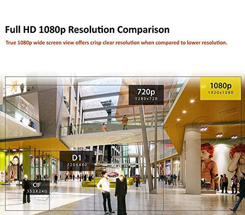VIEWISE HD 1080P 2 Megapixel Eyeball Turret Dome Camera, Sony Sensor, Indoor/Outdoor Surveillance Security Camera 3.6mm Lens Day & Night Vision 4-in-1 HD-TVI, AHD, CVI, CVBS (Gray)