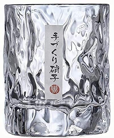 Whiskey Glass Mountain Crystal Wedge Glass Japanese Old Fashioned Tasting Tumblers Cocktail Wine Drinking Glasses Set of 1, Funny Unique Gift Box for Dad Men, 8 OZ (Cylinder Shape with Round Mouth)