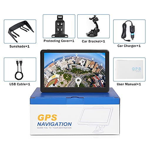 TENSWALLXCJC Navigationsgerät für Auto LKW 2023: PKW Touchscreen 7 Zoll 8G 256M Navigation mit Sprachführung… – Bild 8