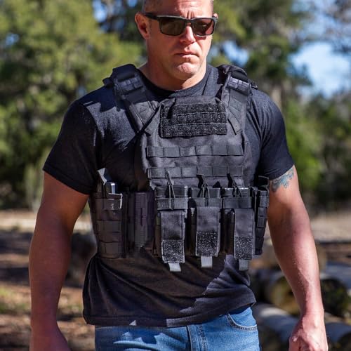 Image of GFIRE Tactical Vest, Quick Release Lightweight Breathable Vest for Training