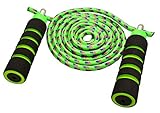 Anna's Rainbow Double Dutch Jump Rope - 14ft Long Skipping Rope for Indoor/Outdoor/Playground - Durable Adjustable 8mm Nylon Cord - Exercise Toy with Lightweight Foam Handles