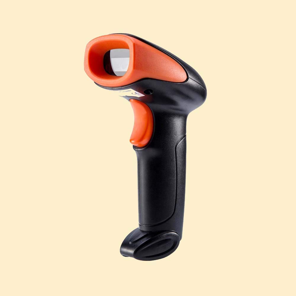 Teleport TP4000W Wireless 2.4GHz 2D & 1D Barcode Scanner (QR Code & Barcode) Wired & Wireless(Rechargeable) Connectivity | Induction Scanning with Built-in Illumination Light |Strong ABS